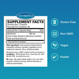 EuroMedica Berberine – extrait racine épine-vinette indienne, visuel clair et informatif