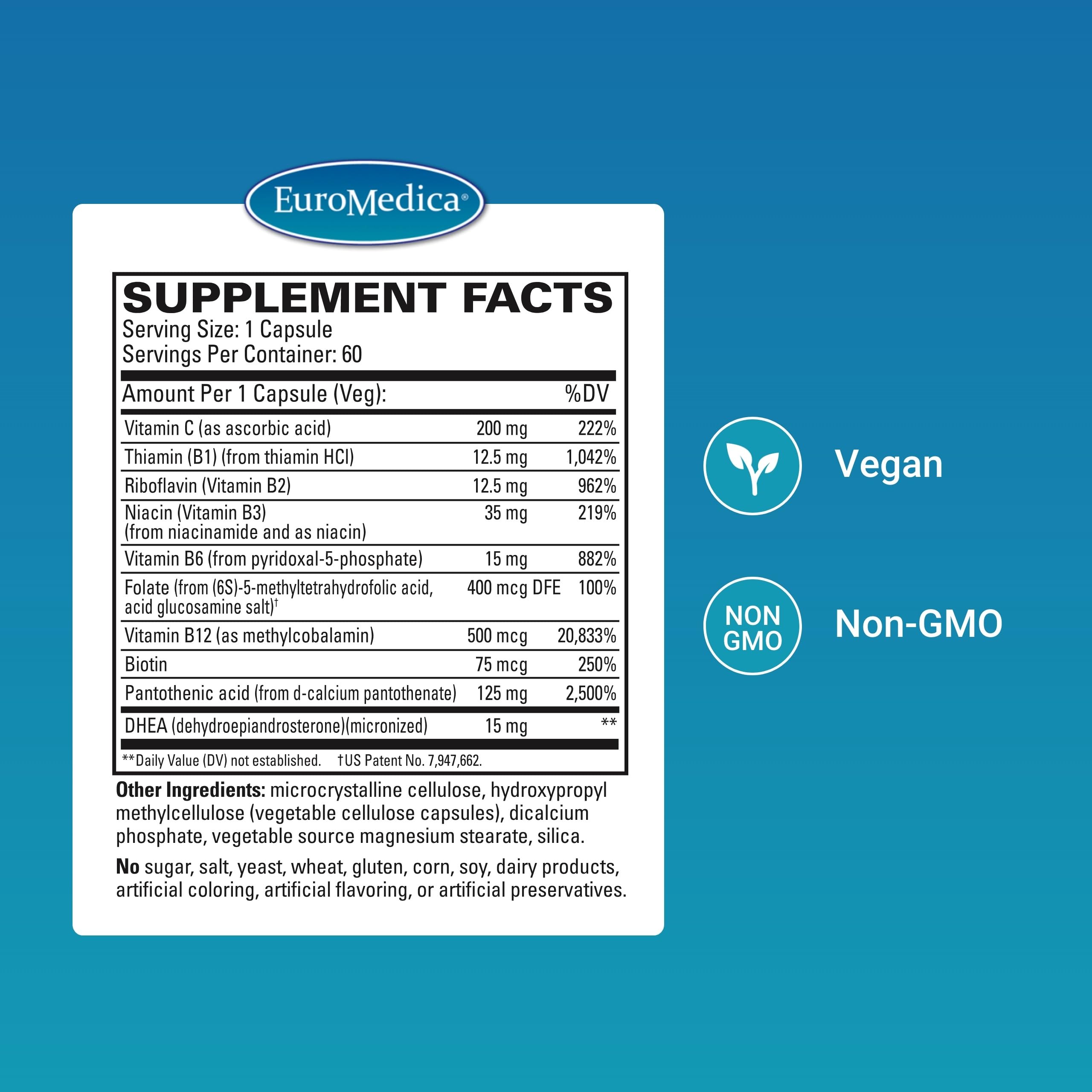 EuroMedica Capsules Énergie Quotidienne – capsules faciles à prendre favorisant la vitalité.