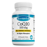 EuroMedica CoQ10 100 mg – Emballage pratique pour dosage quotidien et facilité d’utilisation.
