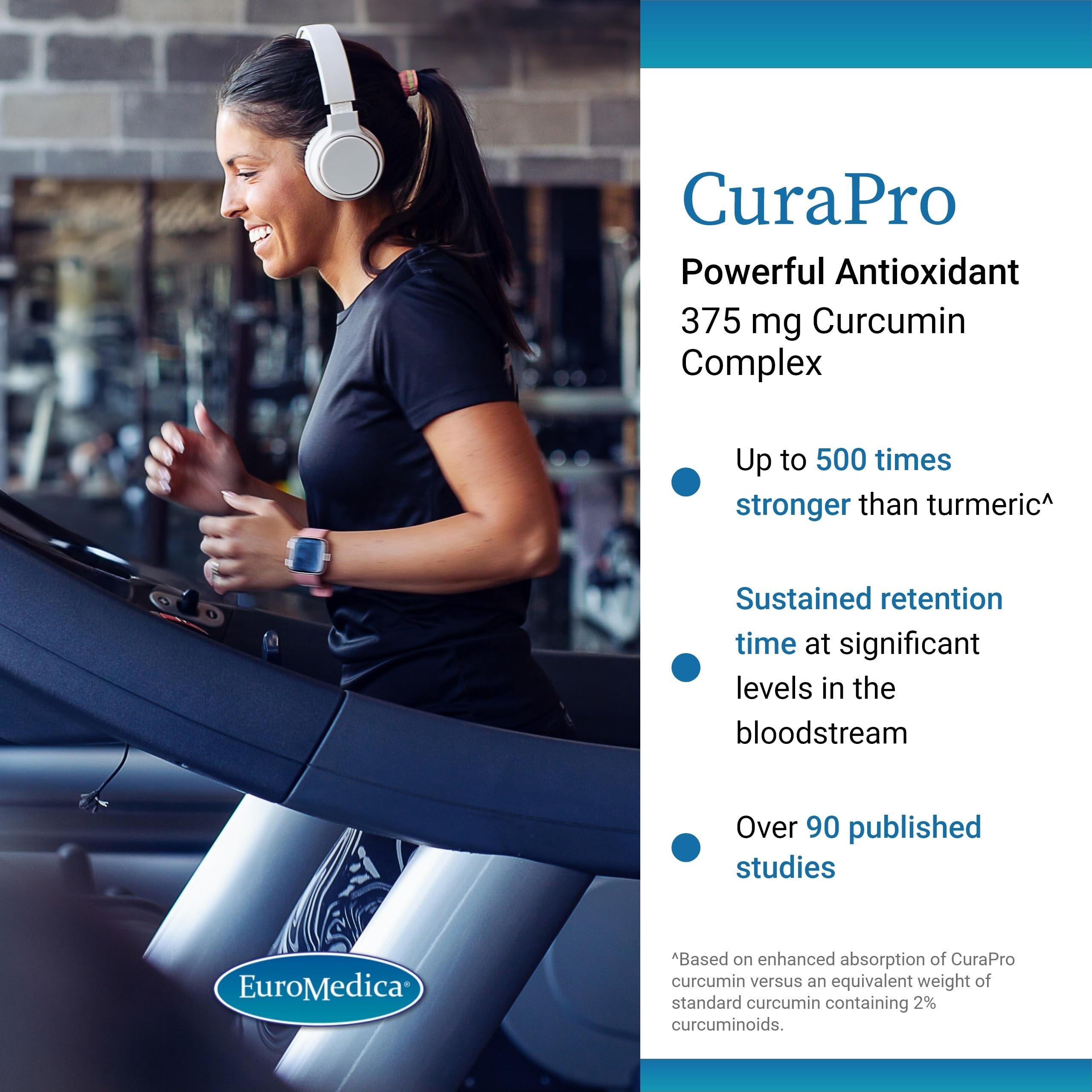 EuroMedica CuraPro 375 mg — cœur: soutien cardio potentiel.
