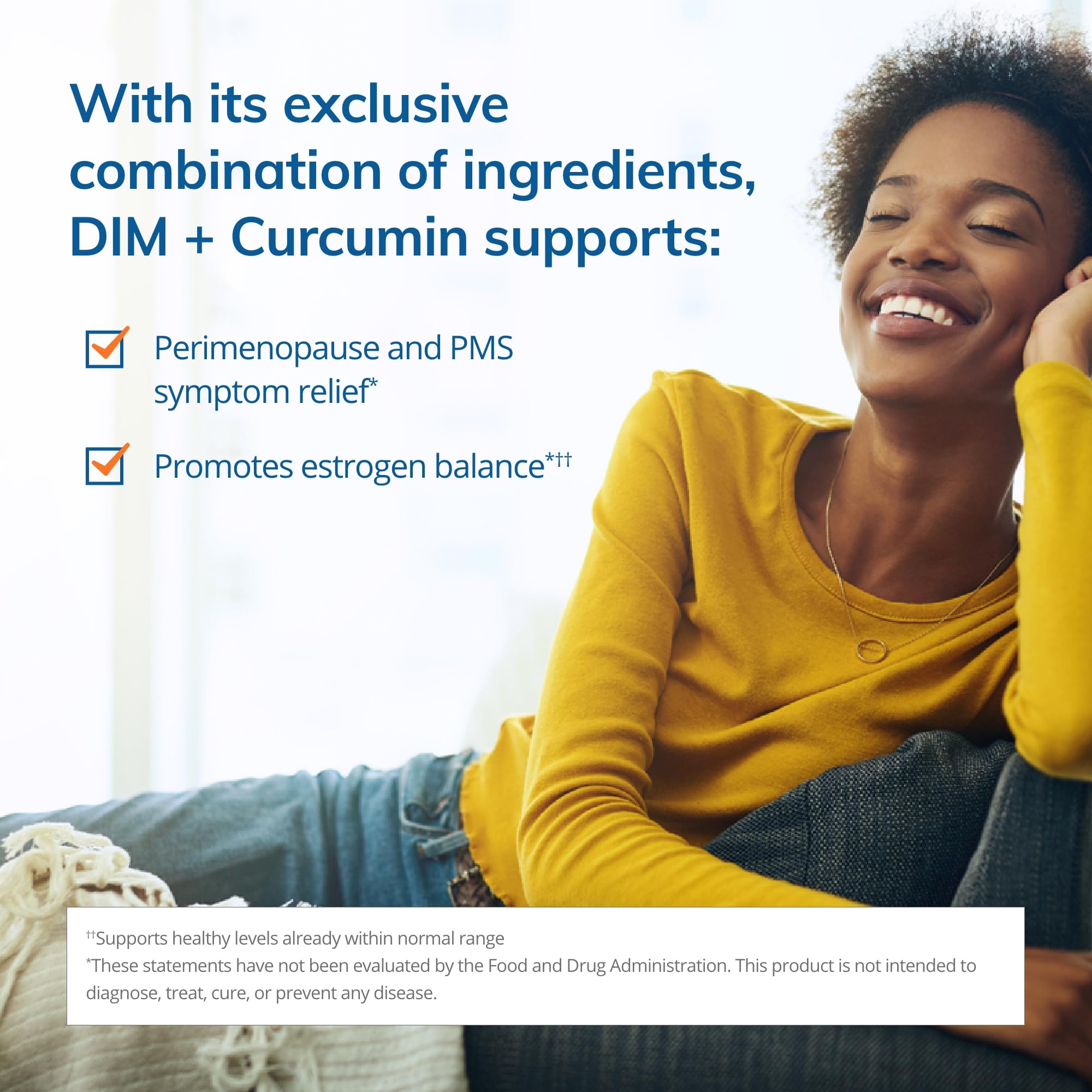 Capsules EuroMedica DIM + Curcumin en gros plan avec concentration BCM-95.