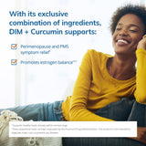 Capsules EuroMedica DIM + Curcumin en gros plan avec concentration BCM-95.