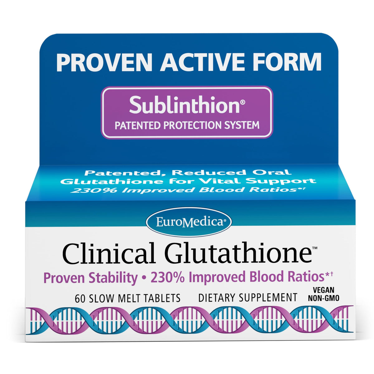 EuroMedica Glutathione - Bouteille: utilisation quotidienne pour soutenir la vitalité.