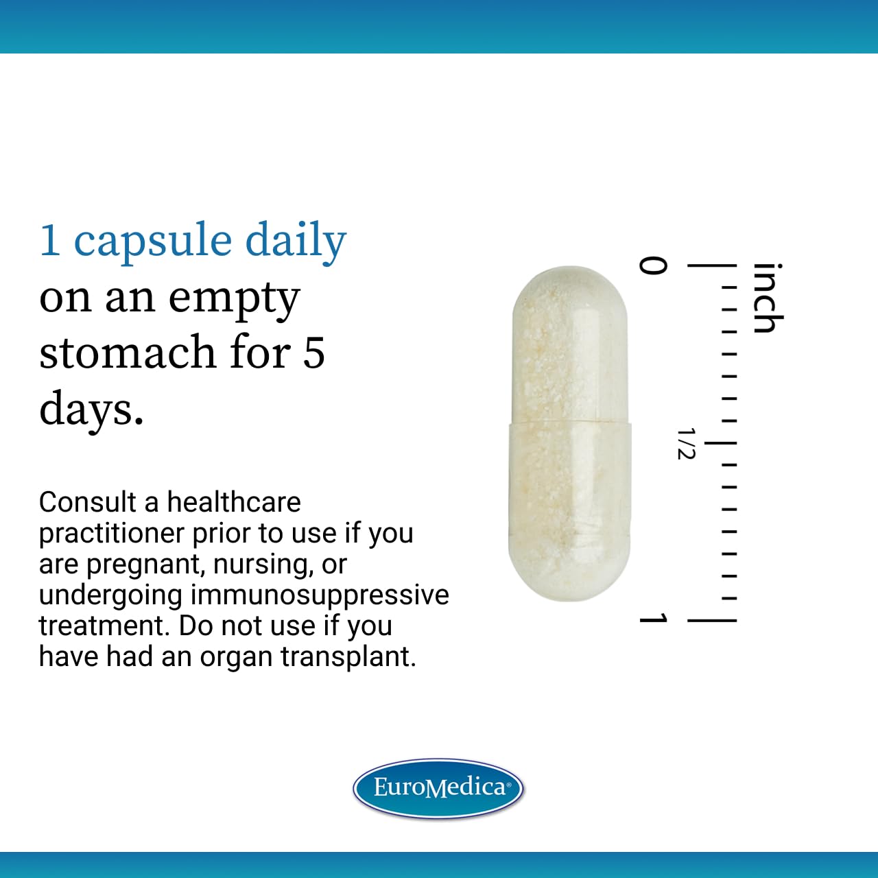 EuroMedica ImunoPleuran, usage quotidien, capsule facile à prendre le matin.
