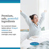 EuroMedica Mélatonine – utilisation quotidienne, prise avant le coucher.