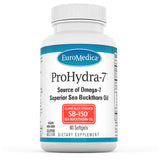 EuroMedica ProHydra-7: bouteille élégante avec capsules riches en oméga-7 pour l'hydratation potentielle