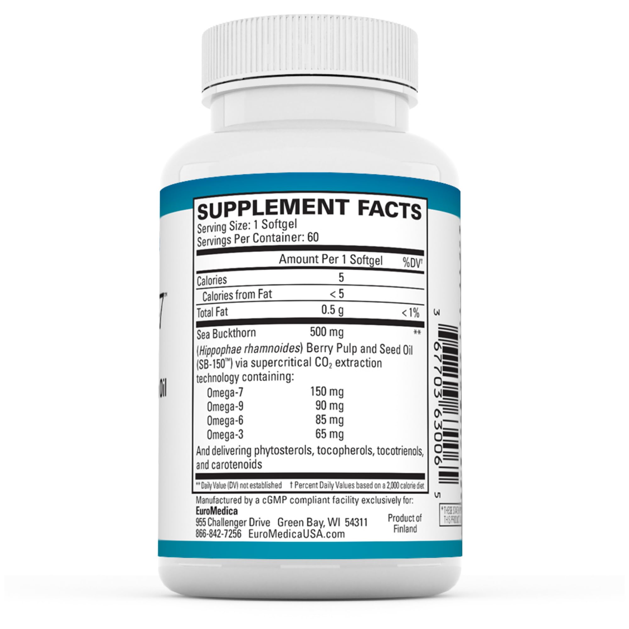 EuroMedica ProHydra-7: ingrédients complets présentant un profil nutritionnel clair