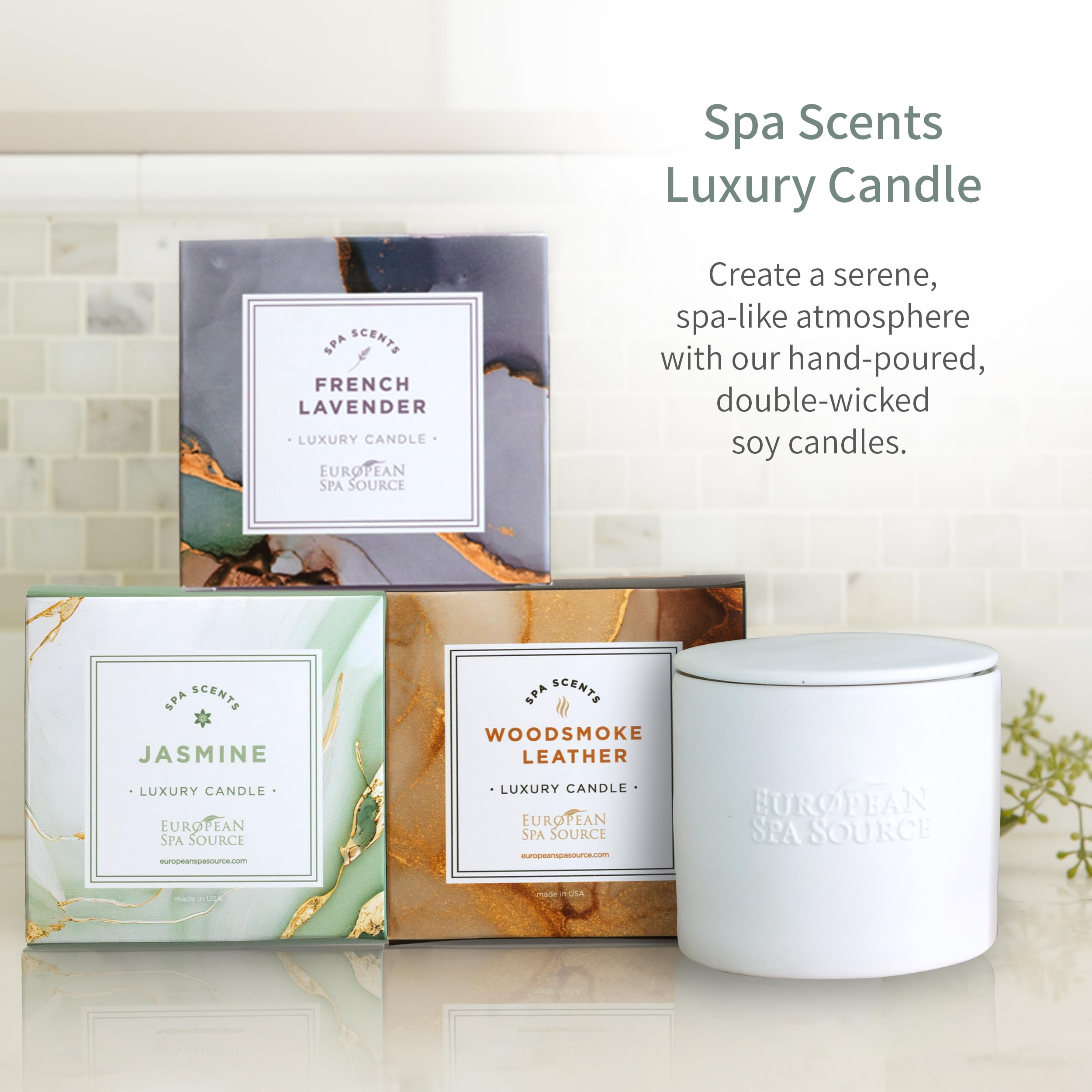 European Spa Source Brume douche spa eucalyptus parfum frais, purifiant et rafraîchissant.