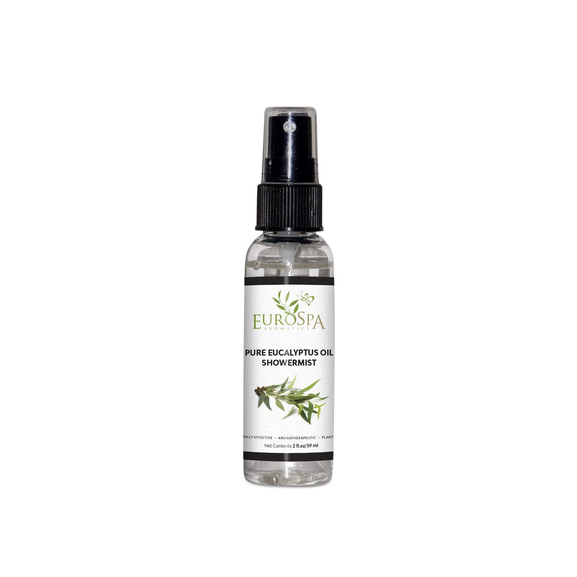 EuroSpa Aromatics Bouteille huile eucalyptus prête pour la douche et l'aromathérapie.