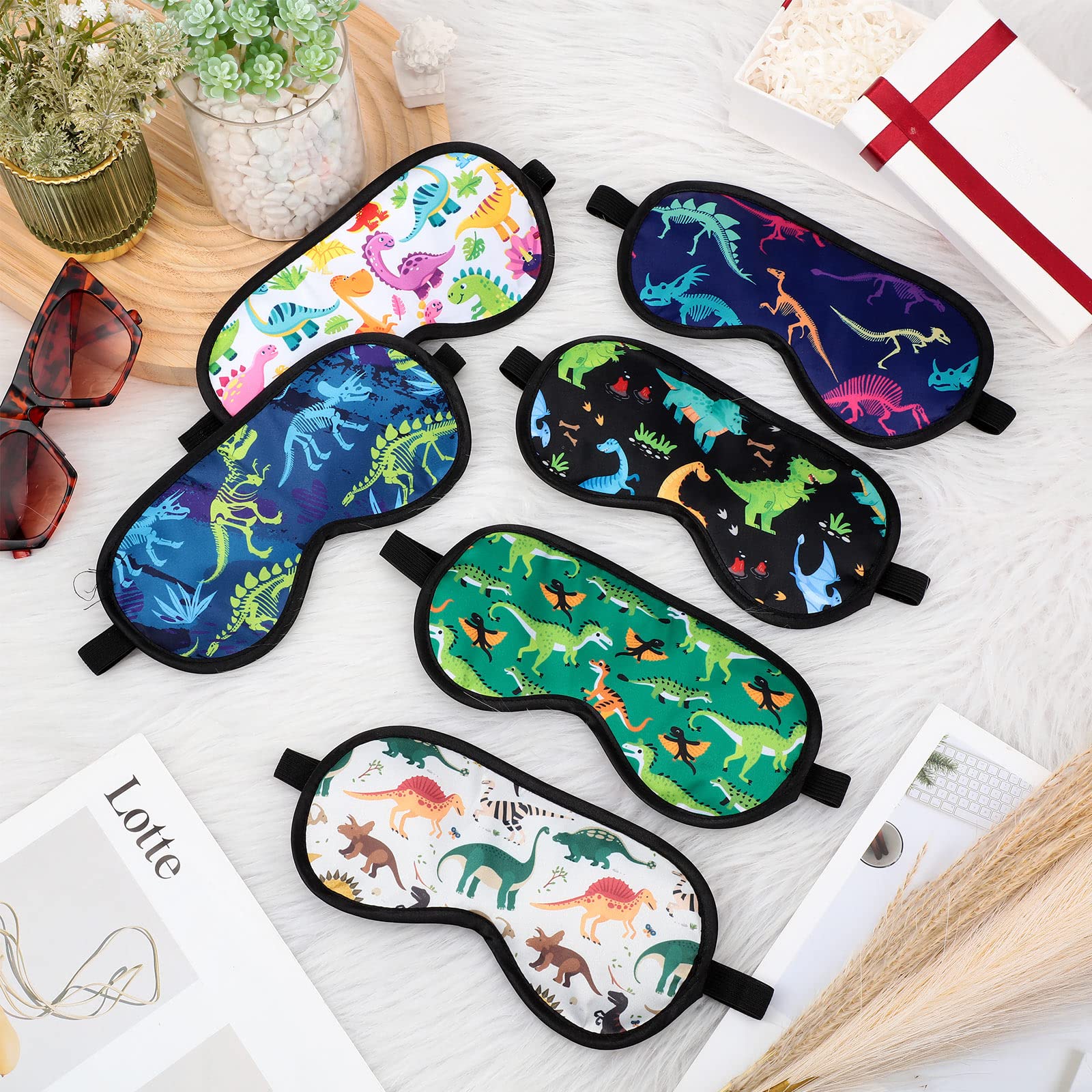 Eurzom masque Dinosaure rose – ajustement confortable pour toutes les têtes.