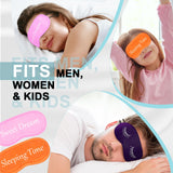 Eurzom masque-sommeil noir chic avec couture robuste et confort durable.