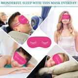 Eurzom masque-yeux-dormir rose idéal pour réduire distractions et favoriser repos