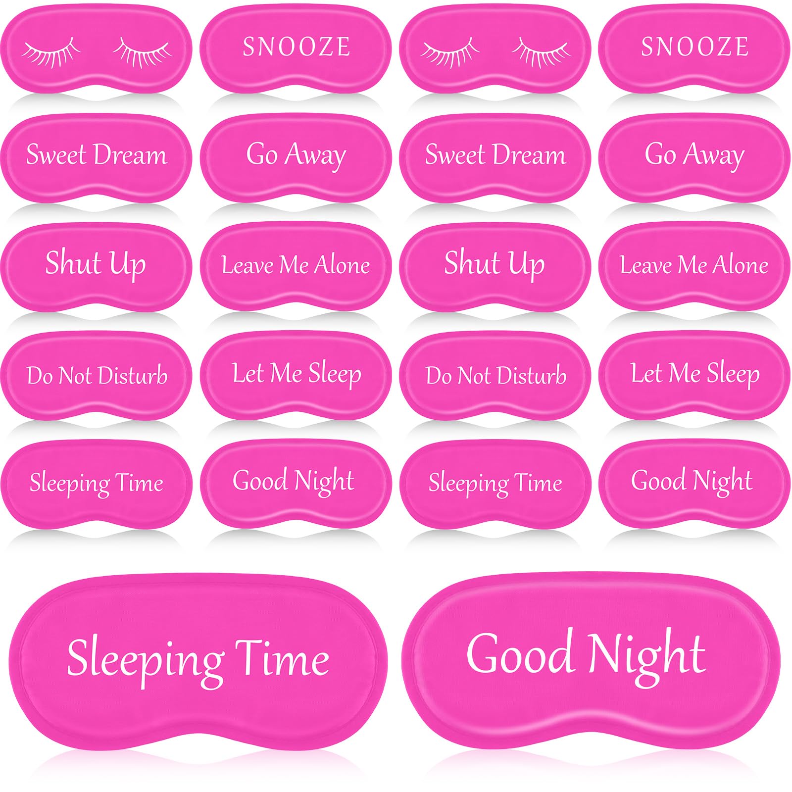 Eurzom masque-yeux-dormir rose, réglable pour obscurité confortable