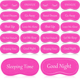 Eurzom masque-yeux-dormir rose, réglable pour obscurité confortable