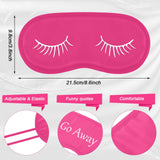 Eurzom masque-yeux-dormir rose, style imprimé, idéal pour voyage