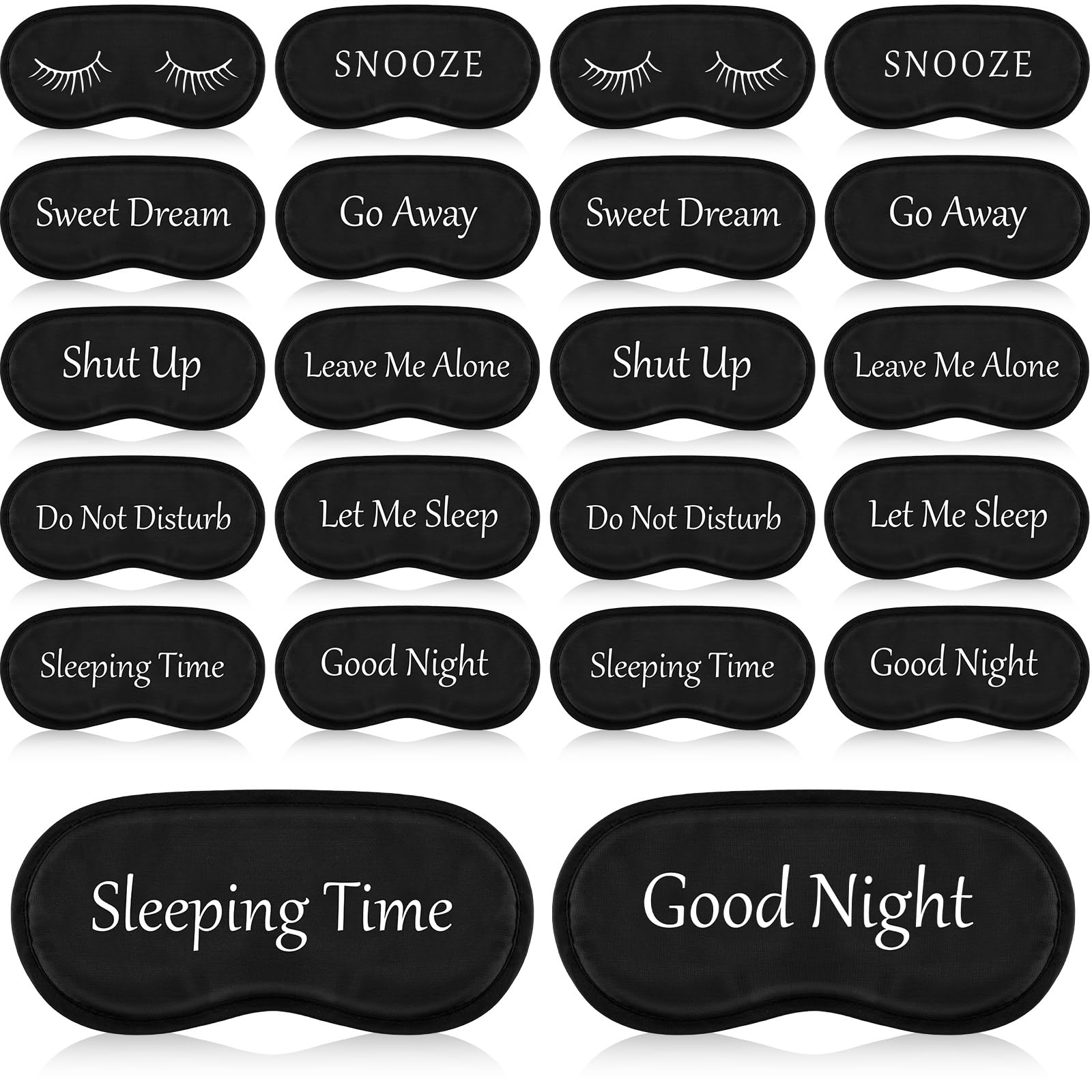 Masque Eurzom pour les yeux noir ajustable, favorise l'obscurité et le confort du sommeil.