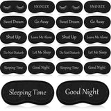 Masque Eurzom pour les yeux noir ajustable, favorise l'obscurité et le confort du sommeil.