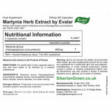 Emballage Evalar Martynia Altai, provenance fiable et traçable pour le consommateur.