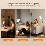 EVATEALE lampe sur pied réglable, s'adapte à tout espace.