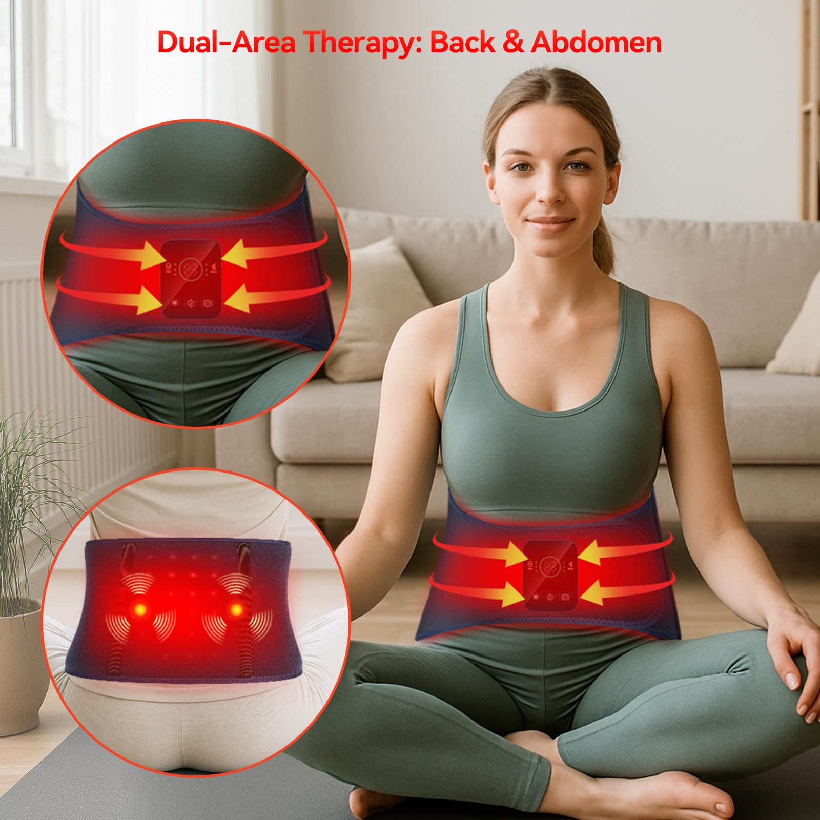 EVATEALE Massage par vibration avec trois modes pour détente musculaire ciblée.