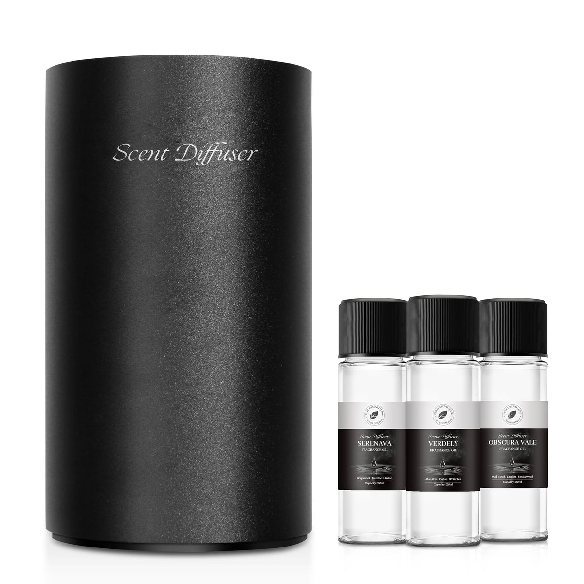 EvCZen diffuseur sans eau noir mat pour une diffusion homogène dans une pièce