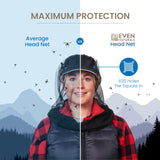 Even Naturals filet tête moustique, compatible avec chapeau pour activité en plein air.