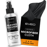 EVEO nettoyant lunettes: spray pratique pour une clarté sans traces.