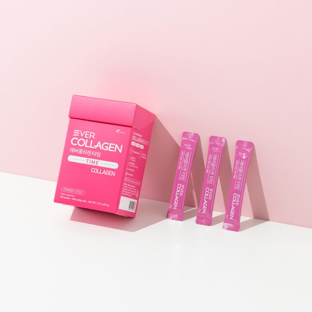 Ever Collagen Time NewTree sachet compact voyage, parfait pour rester équilibré lors de déplacements.