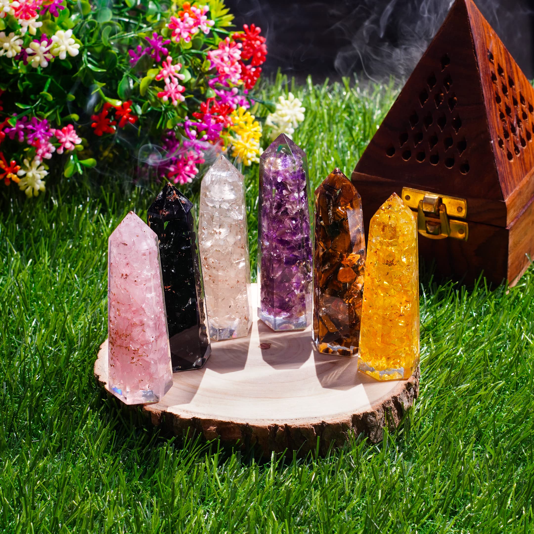 Ever Vibes – Bâton citrine 3 pouces stimulant motivation et énergie positive