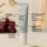 Evereden Crème Eczéma – Ingrédients clés protégeant et nourrissant la barrière cutanée.