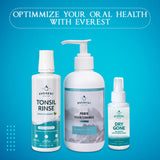 Everest Oral Care – Haleine fraîche et goût menthe après le rinçage.