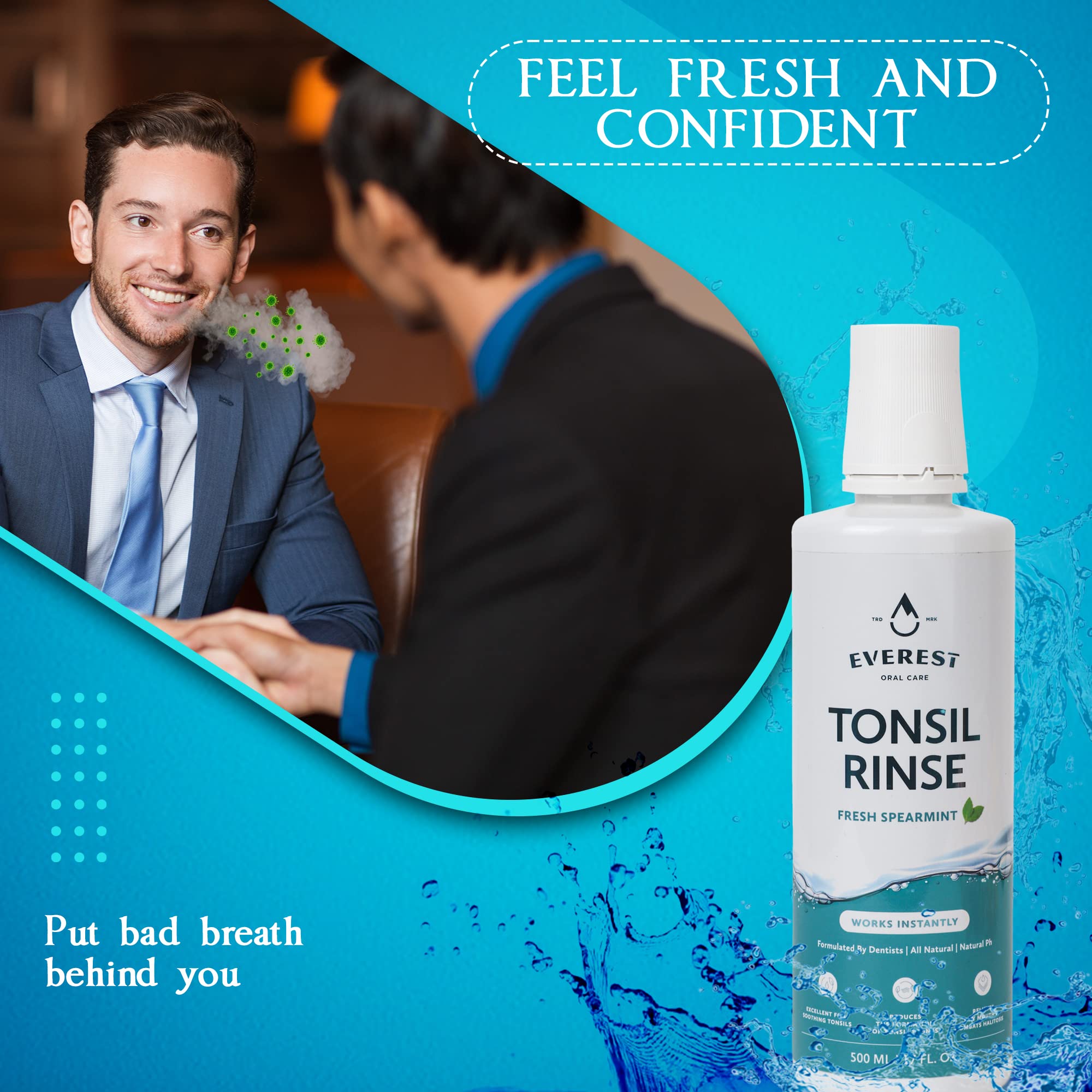 Everest Oral Care – Ingrédients aloès et camomille pour une sensation douce.