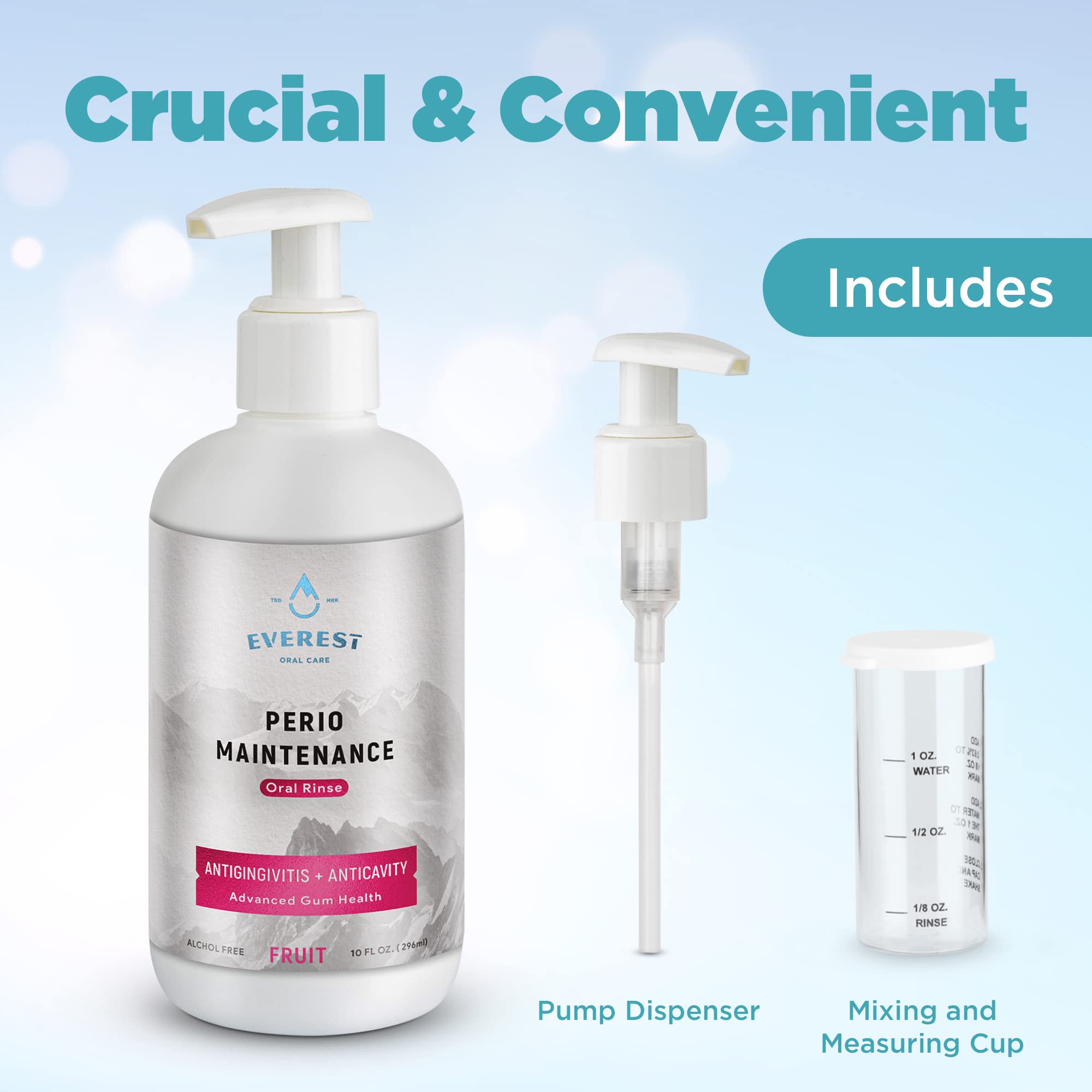 Everest Oral Care Perio Maintenance : présentation soignée pour l'hygiène quotidienne.