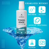 Everest Oral Care – Prévention des dépôts autour des amygdales par rinçage efficace.
