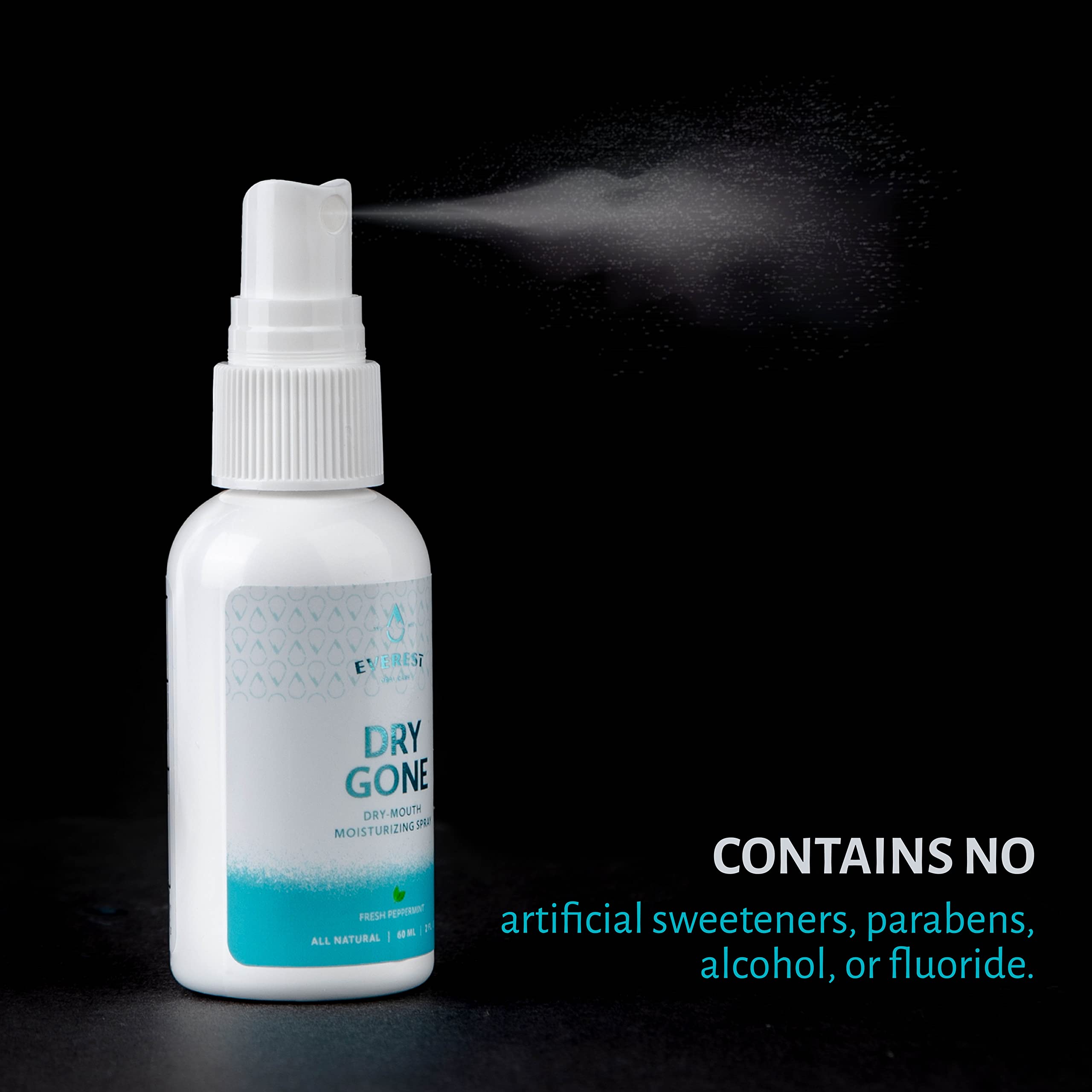 Everest Oral Care Spray : formulation au xylitol d’origine végétale.
