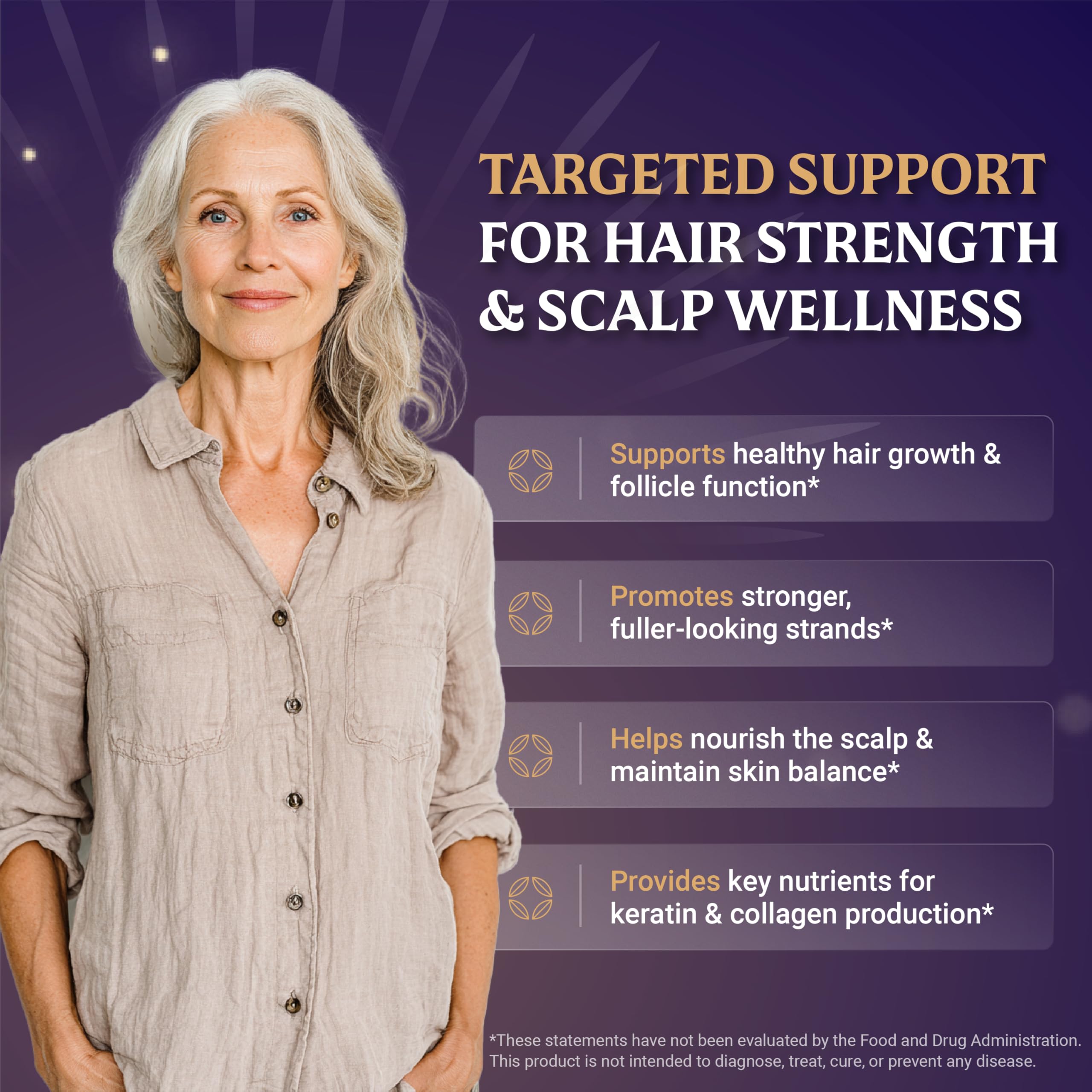 Everfaith Hair Formula Plus – Étiquette montrant les ingrédients clefs pour cheveux sains.