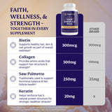 Everfaith Hair Formula Plus – Prêle et Ashwagandha pour un environnement capillaire naturel.