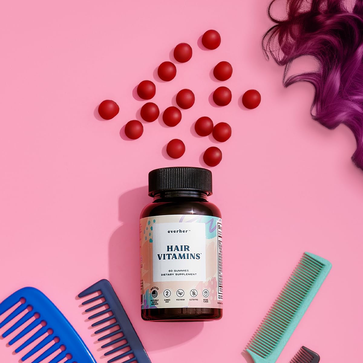 Everher gummies sans gluten colorants artificiels – sans gluten et sans additifs artificiels.