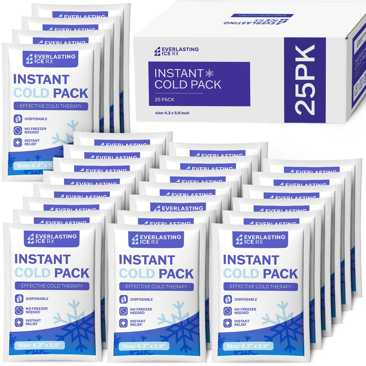Everlasting Ice RX compresse froide jetable en activation rapide pour usage immediat.