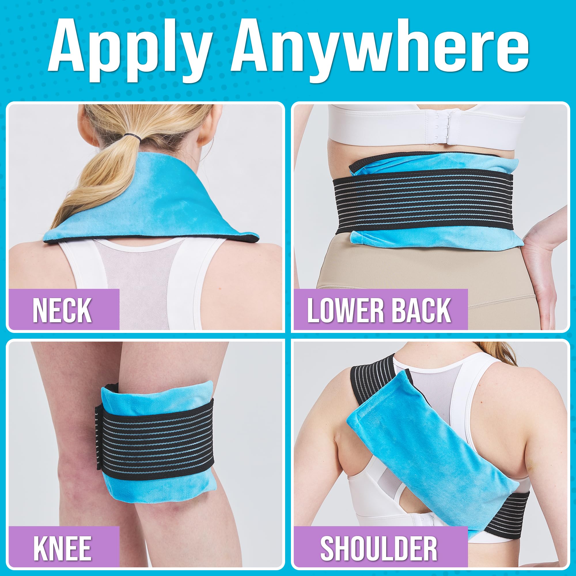 Everlasting Ice RX gel-pack-coude-thermique, mode chaud pour détente et flexibilité.