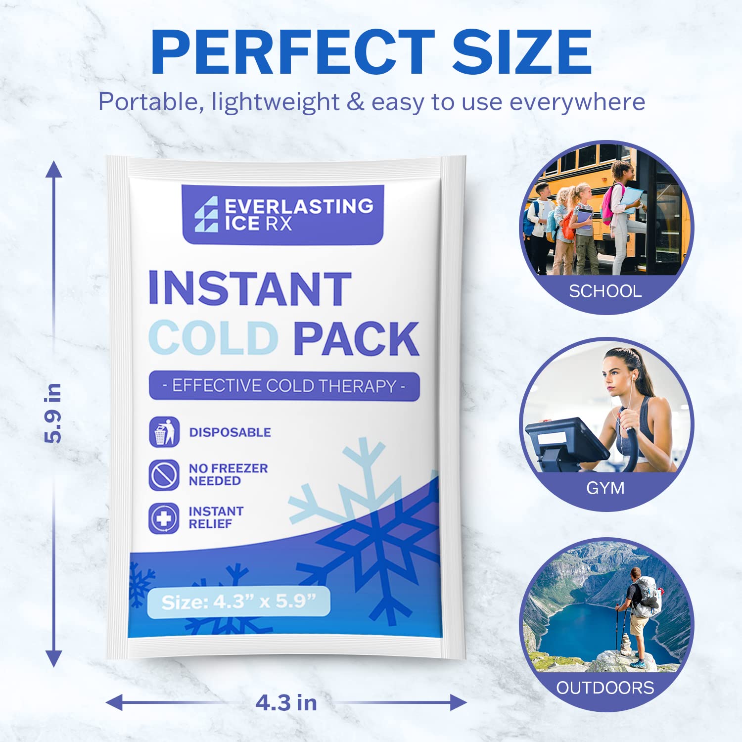 Everlasting Ice RX kit-premiers-secours-portable: facilement intégré au sac de sport.