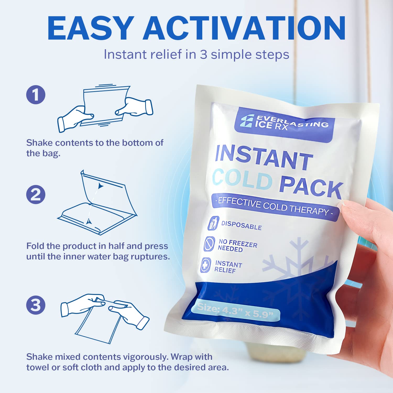 Everlasting Ice RX pack-froid-compact-premiers-secours: essentiel dans une trousse de secours.