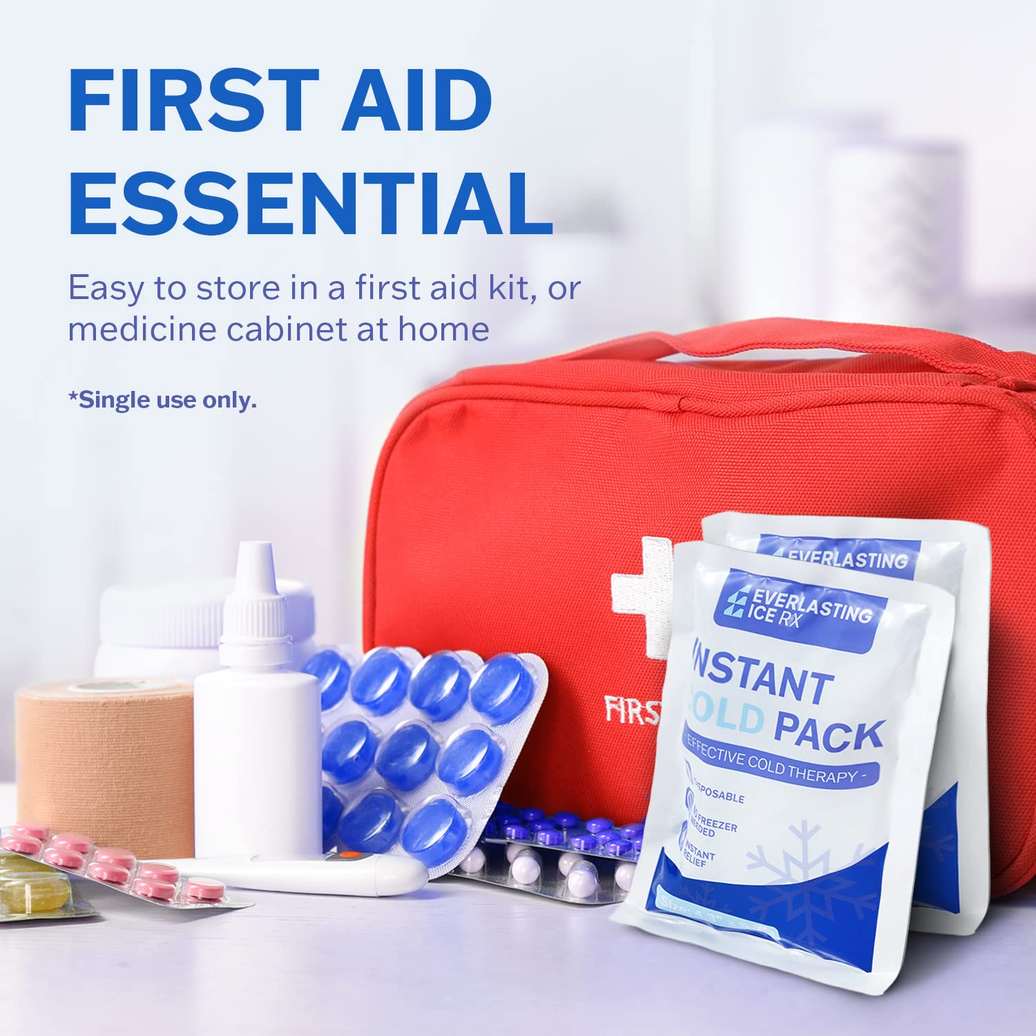 Everlasting Ice RX solution-froid-rapide-quotidien: usage simple pour douleurs légères et foulures.