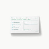 Étiquette retour prépayée Everlywell facilitant l’envoi de l’échantillon.
