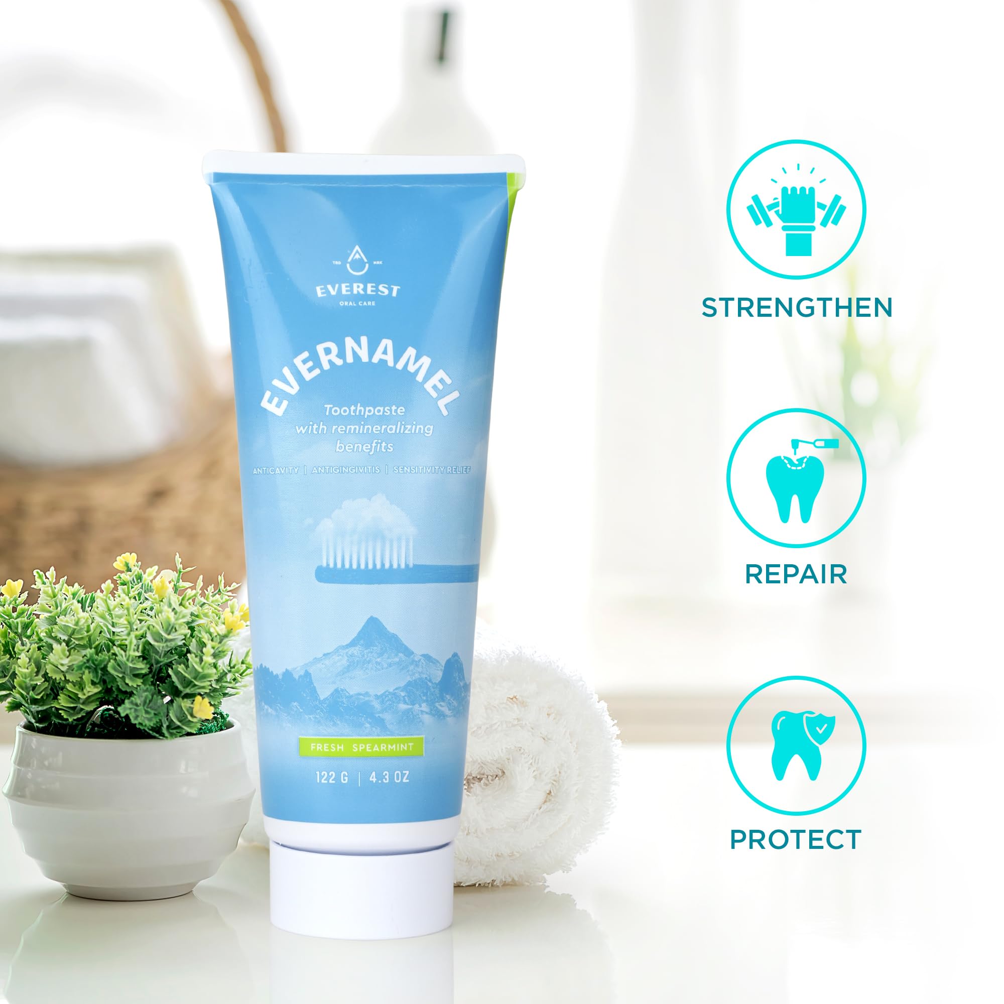 Evernamel pack deux tubes dentifrice: pratique pour la famille et les voyages.