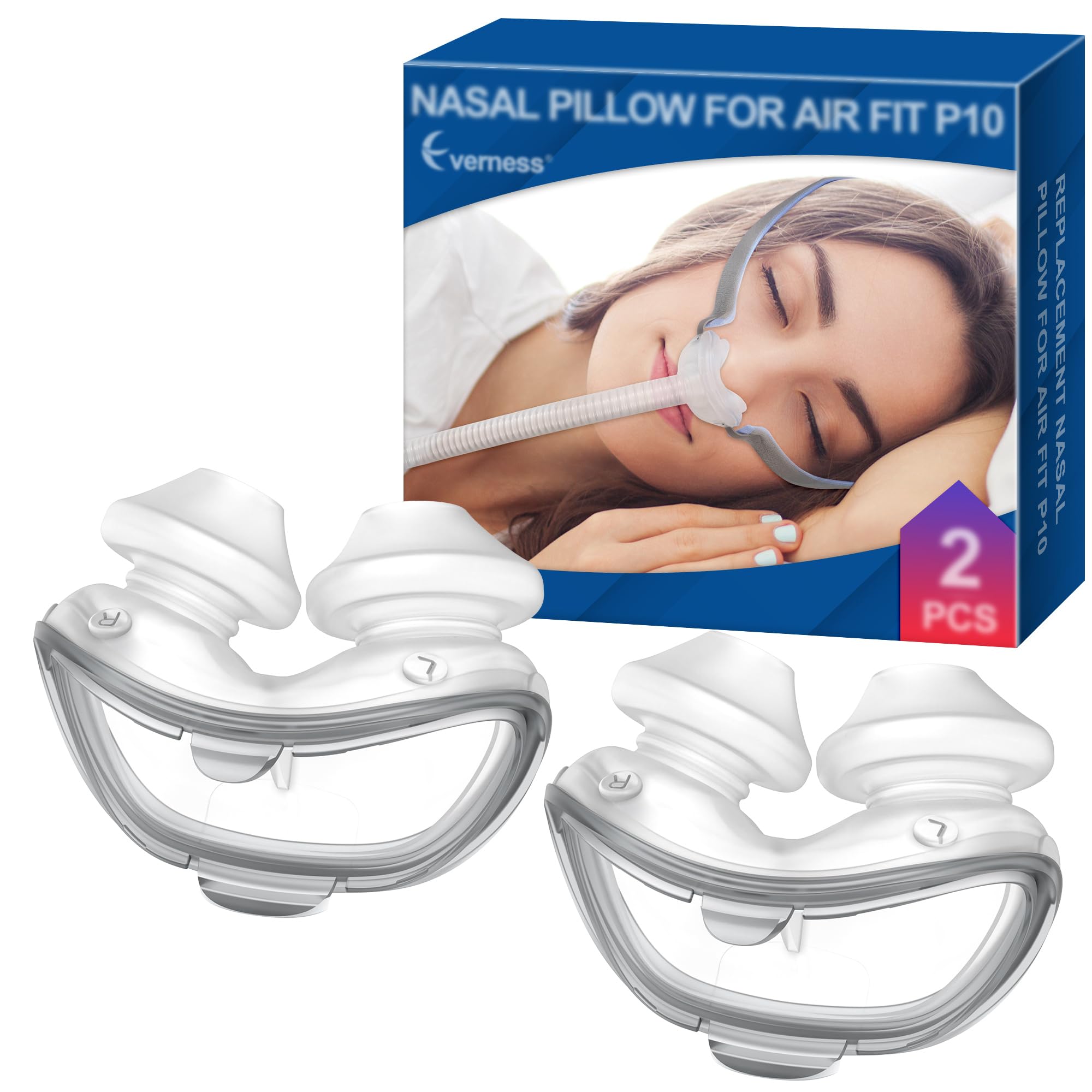 Everness coussin nasal Airfit P10 moyen ensemble pour nuit sans fuite.