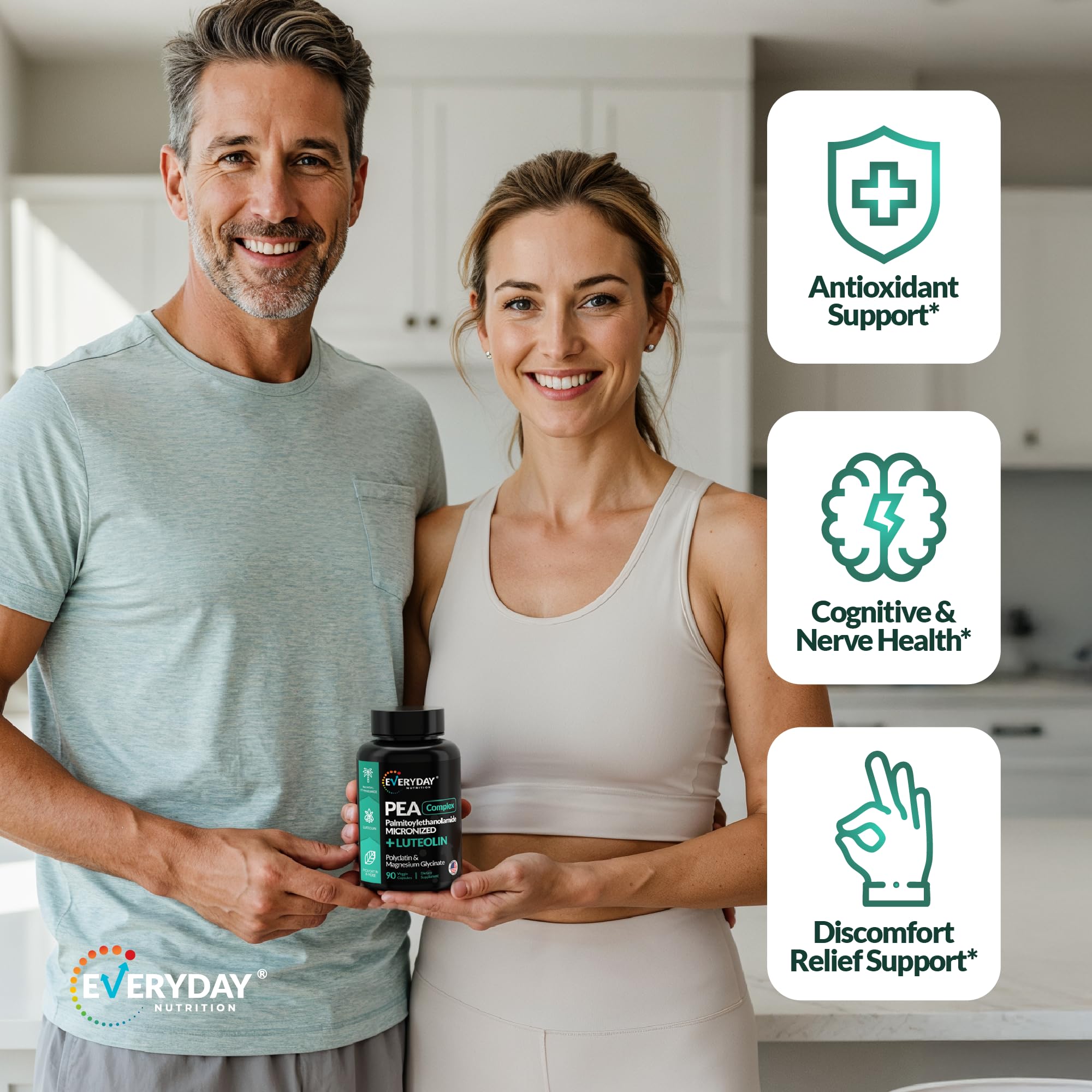 EVERYDAY NUTRITION Capsules non-OGM, formule pure et sûre.