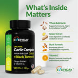 EVERYDAY NUTRITION curcuma noir bio comprimés – complément puissant et naturel