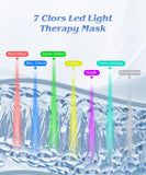 EVFOFO masque LED 7 couleurs – profil latéral montre le design sans fil