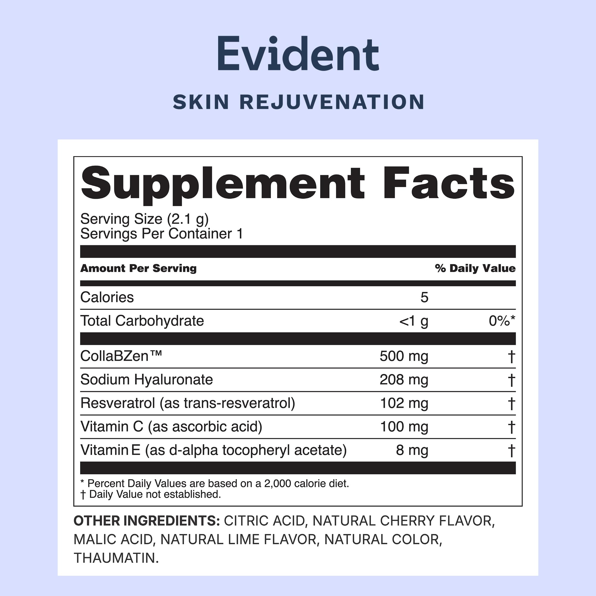 Ingrédients clés CollaBZEn et hyaluronate de sodium présentés ensemble.